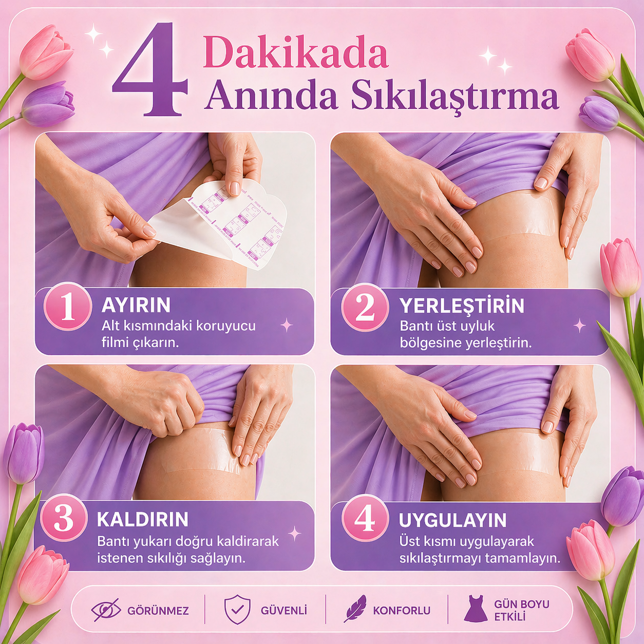 Anında  Toparlayıcı Selülit Bantı